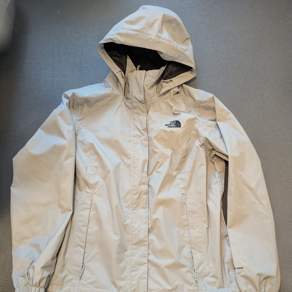 The North Face Hooded Jacket in Light Gray